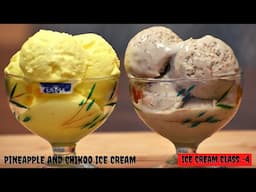 pineapple & chikoo ice cream recipe | chikoo ice cream | pineapple ice cream recipe | Smart Recipes