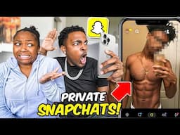 REACTING TO MY GIRLFRIENDS PRIVATE SNAPCHATS!!! *IT’S OVER*