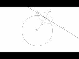 Tangent Line to a Circle Given the Point of Tangency Using a Ruler and Compass