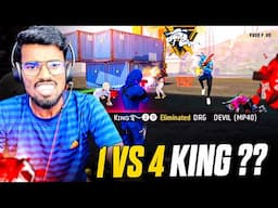 😨1 vs 4 King Is Back!!|😨| FREE FIRE FUNNY CS RANKED FUNNY GAMEPLAY  TAMIL