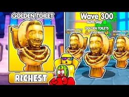 Unlocking Golden Skibidi Toilet In Toilet Tower Defense