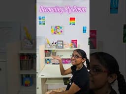 Mini Vlog- Decorating Starlett Room🎀😍🦋DIY Study Room Makeover #shorts #ytshorts #roomdecor