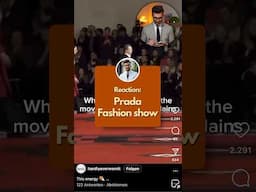 Reaction: Prada Fashion Show 🤌🏻