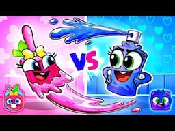 Where Is My Favorite Color Song |🌷🩷🎀༘Pink or Blue Challenge💙💎🧊 by Pit & Penny Stories #nurseryrhymes