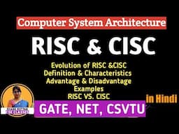 L-1.20 RISC and CISC in Computer Architecture | COA | CSA | Dr. Shanu Kuttan