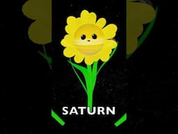 Daisy Flower PLANETS for BABY 🌼🌻🪐 | Mercury Venus Earth Mars Jupiter Saturn Uranus Neptune  #atoyday