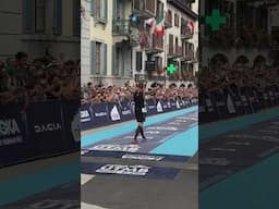 Thibault Marquet wins the TDS in 18:59:36 hours. What a crazy atmosphere here in Chamonix, right? 🔥