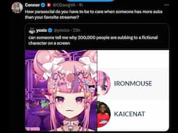 Ironmouse responds to Twitter Outrage after she passed Kai Cenat in Active Twitch Subs