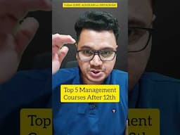 Top 5 Management Courses After 12th Commerce | By Sunil Adhikari #shorts #shortsvideo