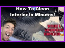 How we clean interiors without a vacuum or air compressor in 2 minutes!- Tony’s Professional Touch