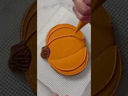 Classic Burnt Orange Pumpkin Cookie Decorating