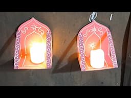 diya wallhanging decoration ideas || diya wall hanging craft || Diwali diya decoration ideas ||