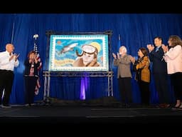 Dr. Eugenie Clark commemorative stamp revealed at Mote Marine Laboratory & Aquarium