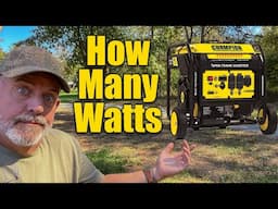 Calculate Watts for Generator - Be Exact