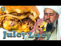 Tribal People Try Juicy Lucy For The First Time