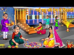 नई बहू की ट्रेन में दिवाली | Nayi Bahu Ki Diwali | Saas Bahu | Devrani Jethani | Hindi Kahani |Story