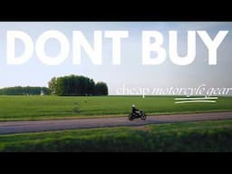 3 Motorcycle Gear Items You Should NEVER Buy Cheap! (Life Saving Advice)