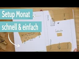 Wenn's mal schnell gehen muss - minimalistisches Bullet Journal Setup September 2021