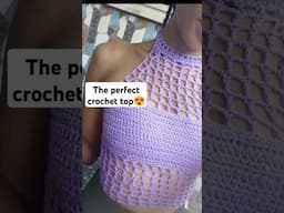 Easy Crochet Top Tutorial 😍 #crochettoptutorial #crochettop #crochet