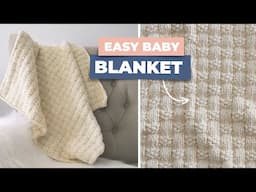 EASY Modern Baby Blanket You Can Knit in a Weekend!