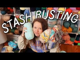 my MEGA yarn stash busting plan (ideas + decluttering)