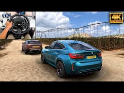 BMW X6 M & Range Rover Velar | OFFROAD CONVOY | Forza Horizon 5 | Thrustmaster T300RS gameplay