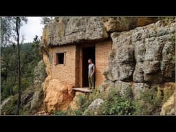 I Spend 90 Days To Build SECRET SURVIVAL SHELTER On Cliff - FULL VIDEO