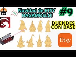 Cómo Diseñar un Duende Navideño a Dos Capas ETSY🎄 Tutorial Paso a Paso para Corte Láser