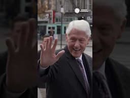 Bill Clinton walks through Harlem streets #shorts