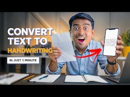 How to convert text to handwriting online in 5 minutes