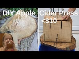 DIY Apple Cider Press - Built from tree stump for under $10