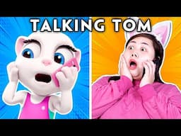 Talking Tom - Angela's Adventure | Talking Tom In Real Life | Talking Tom Funniest Scenes