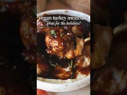 Vegan Meatballs with Gravy! Perfect Holiday Meal