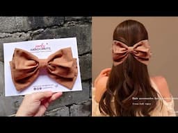 DIY Triple layer bow in one rectangle | Anjurisa-Inspired Hairbow |