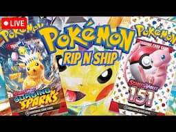 LIVE Pokemon RIP N SHIP! SURGING SPARKS IS HERE!!!