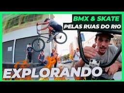 EXPLORANDO AS RUAS DO RIO - BMX & SKATE NOS PICOS NOVOS + TUTORIAL 360