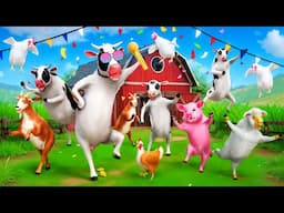 Farm Animals Dance Party Diorama: Cows, Pigs, Sheep & Goats Dance in a Fun Farm Adventure!