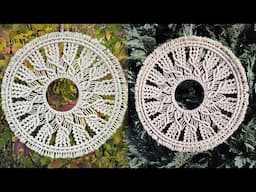 Macrame Circle Pattern - Sun Dream Catcher / Mandala Flower / Wall Hanging / Boho Home Decor