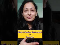 Random assignment in Research #psychologyresearch #statistics #psychologystatistics #randomassignmen