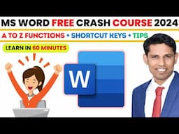 Microsoft Word in Just 60 Minutes. Complete Microsoft Word Tutorial in Hindi 2024. MS Word Course.