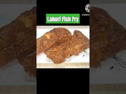 Fish Fry Restaurant Style | Lahori Fish Fry Besan Wali | لاہوری فش فرائی |#shortsviral#youtubeshorts