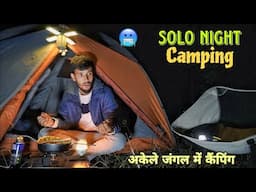 Solo Winter Night Camping In Jungle | Camping and Cooking In Uttarakhand Forest, Camping Video