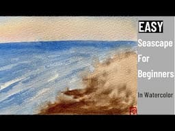 easy seascape watercolor painting