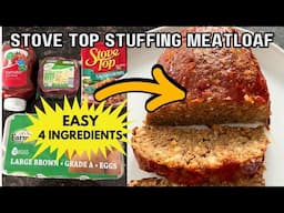 Stove Top Stuffing Meatloaf 🥘 JUICY Comfort Food Secret! Easy Weeknight Dinner Recipe You'll Love ❤️