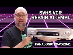 Panasonic SVHS VCR stops after a couple seconds