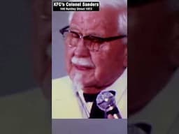 KFC's Colonel Sanders confesses sin in rare interview