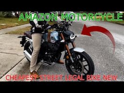 I Bought The Cheapest Street Legal Motorcycle From Amazon, Full Assembly and Unboxing