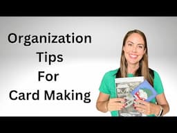 Organization Tips for Card Making with Die Cuts featuring Handmade Christmas Card