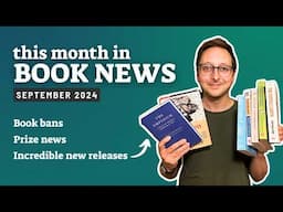 Book bans and a STACKED month of new books (Tokarczuk, Rooney, Powers) • This Month in Book News ✨