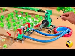 diy mini tractor water pump science project | mininhand pump | ‪‪@sanocreator